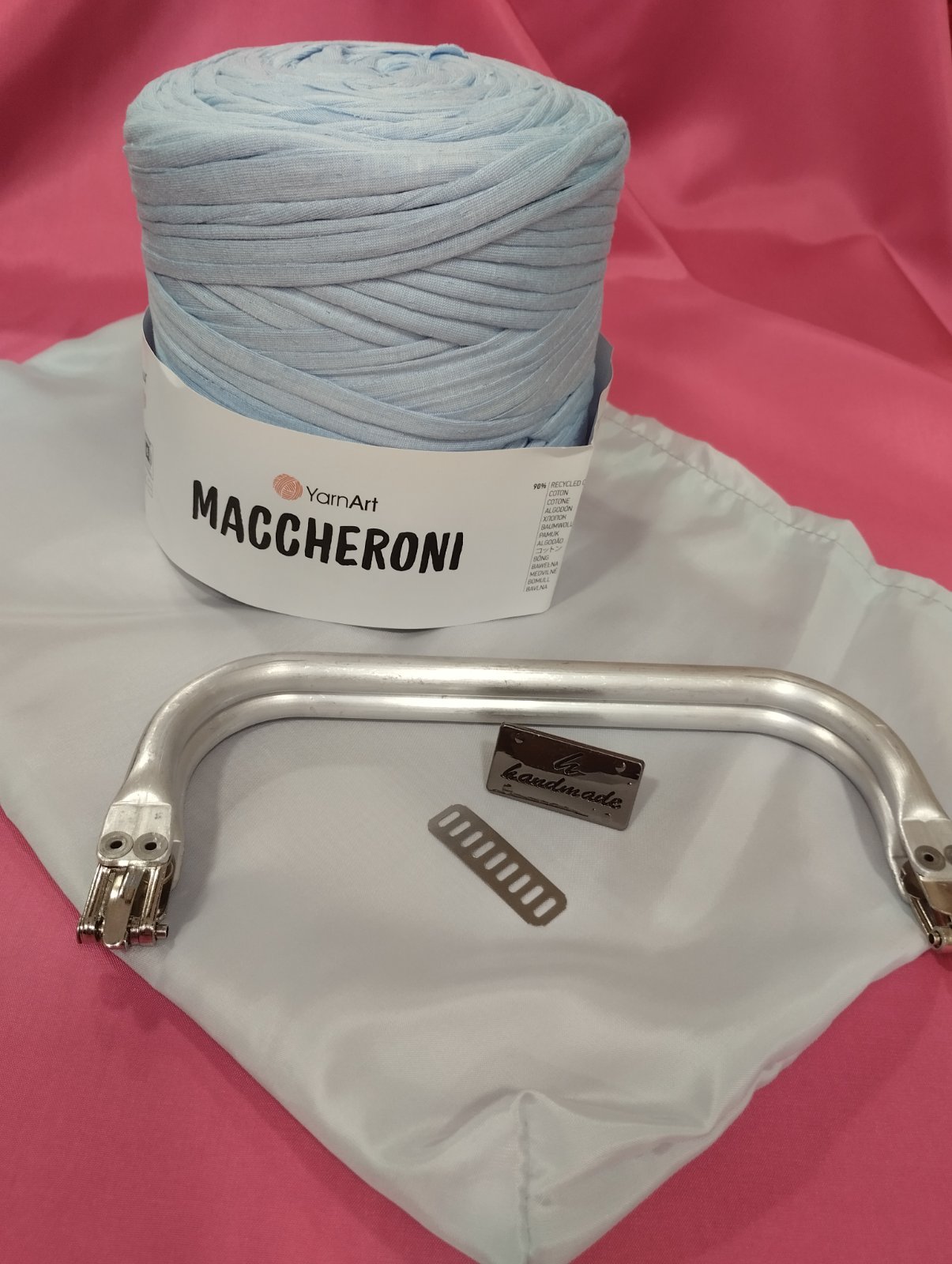 KIT τσάντας με νήμα μακό baby blue μικρό