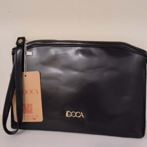 Γυναικεία τσάντα φάκελος DOCA μαύρη 23836